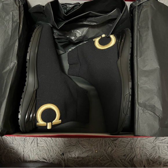 BRAND NEW FERRAGAMO Sock Sneakers🖤❤️ - Picture 7 of 8